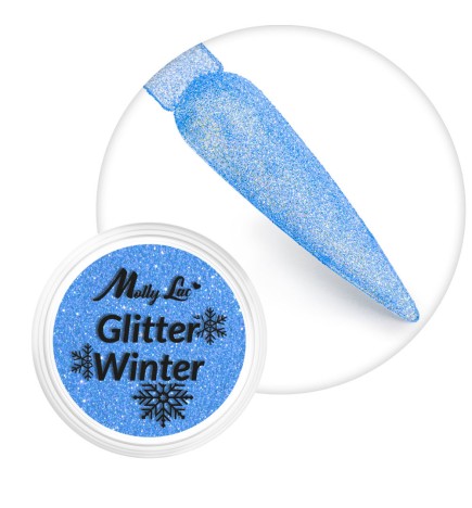 MollyLac Pyłek Do Paznokci Glitter Winter 1g Nr 6