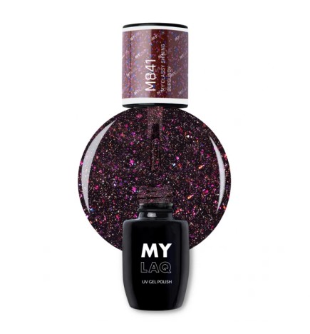 Lakier Hybrydowy MyLaq M841 My Classy Shining Burgundy 5ml