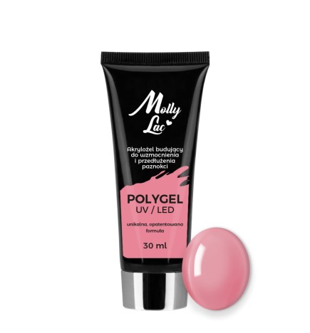 Mollylack Akrylożel Budujący Polygel nr.24 Peony 30ml