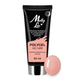 Mollylac Polygel Akrylożel Budujący Hema/Di-Hema Free Musk 50 Ml Nr 25