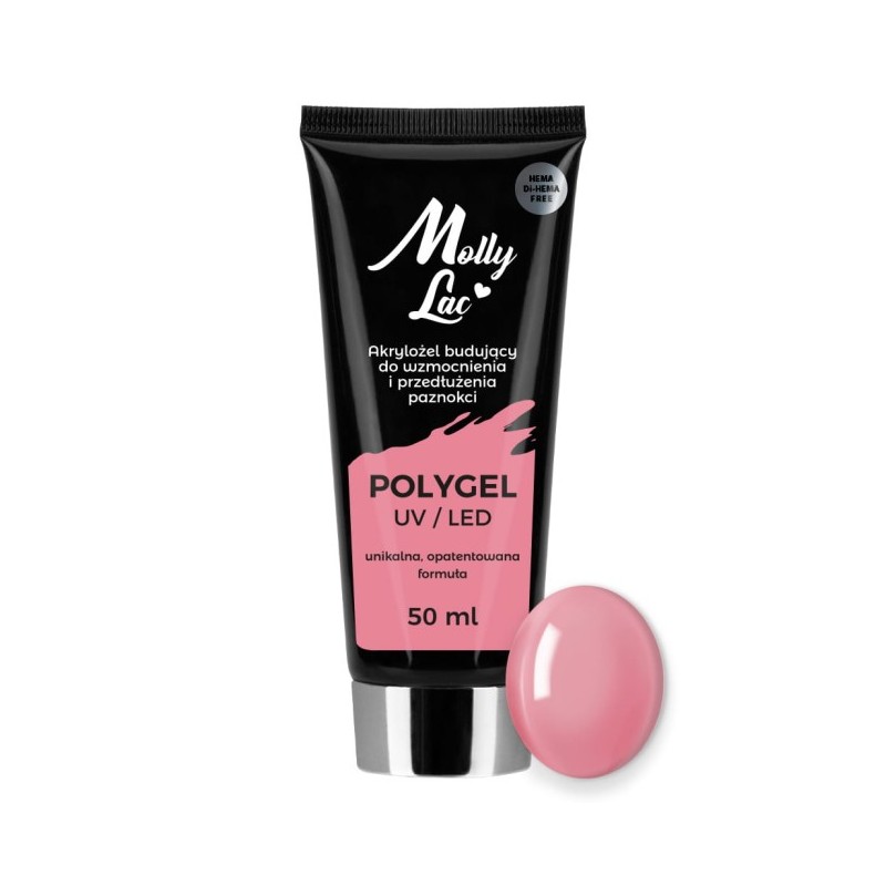 Mollylac Polygel Akrylożel Mollylac Budujący Hema/Di-Hema Free Peony 50 Ml Nr 24