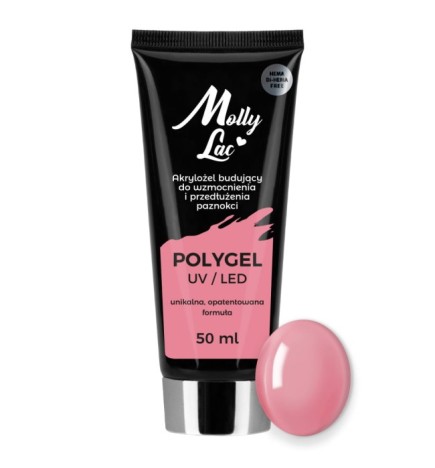 Mollylac Polygel Akrylożel Mollylac Budujący Hema/Di-Hema Free Peony 50 Ml Nr 24