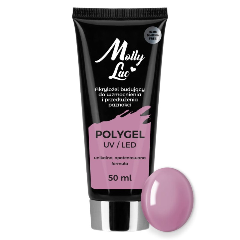 Polygel Akrylożel Mollylac Budujący Hema/Di-Hema Free Bean Paste 50 Ml Nr 20