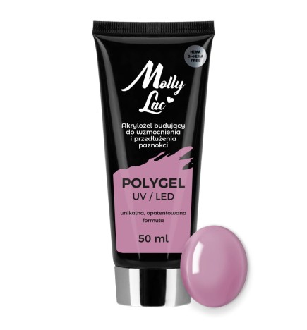 Polygel Akrylożel Mollylac Budujący Hema/Di-Hema Free Bean Paste 50 Ml Nr 20