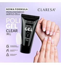 Claresa - Poli Gel Żel Budujący Clear 30g