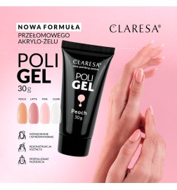 Claresa - Poli Gel Żel Budujący Clear 30g