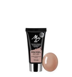 Mollylack Powder Gel Akrylożel Budujący Hema/Di-Hema Free Light Brown 15 ml Nr 23