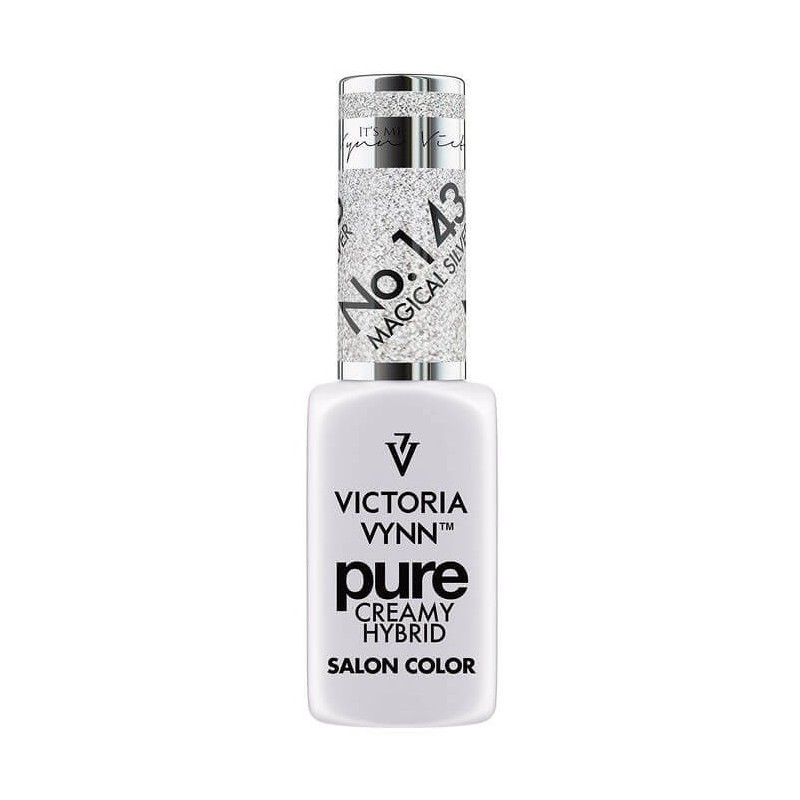 Lakier Hybrydowy Victoria Vynn Pure Creamy Hybrid No.143 Magical Silver 8ml